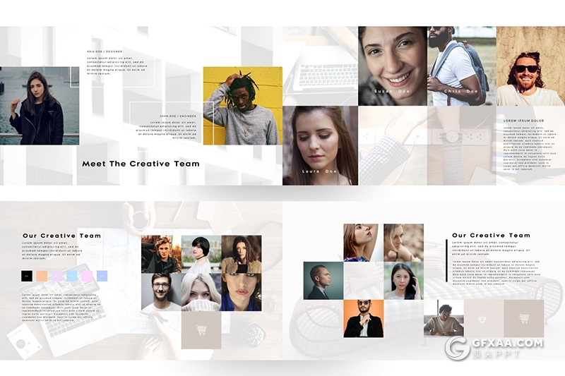 140页欧美简约时尚风格PPT模板 - 顶尖PPT