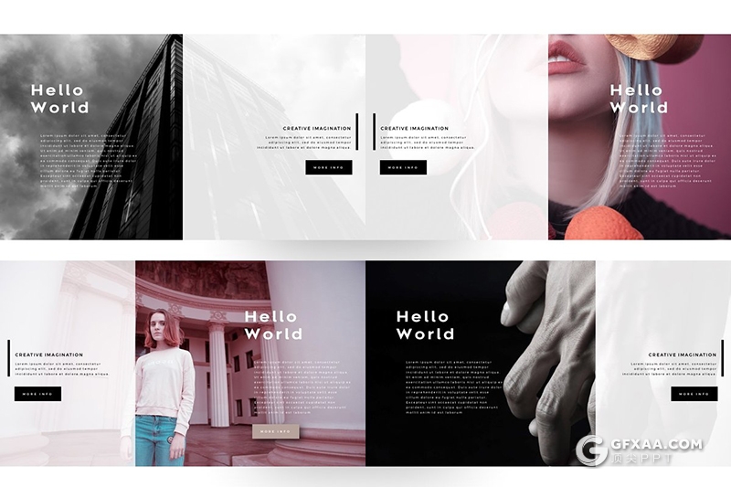 140页欧美简约时尚风格PPT模板 - 顶尖PPT