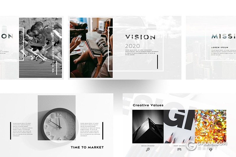 140页欧美简约时尚风格PPT模板 - 顶尖PPT