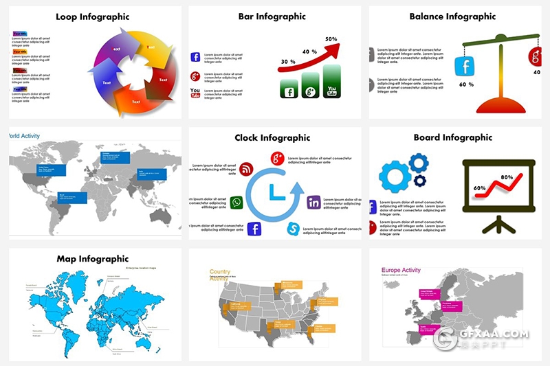 49页欧美商务风格企业团队介绍展示ppt模板 - 顶尖PPT