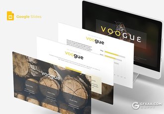 30页扁平化商务风格Google slides模板 5种配色 - 顶尖PPT