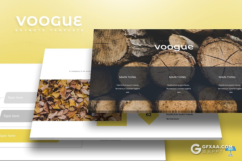 30页扁平化商务风格keynote模板 5种配色 - 顶尖PPT