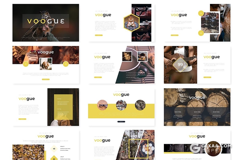 30页扁平化商务风格keynote模板 5种配色 - 顶尖PPT