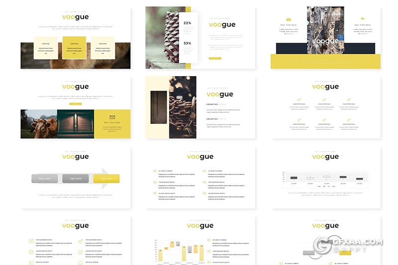 30页扁平化商务风格keynote模板 5种配色 - 顶尖PPT