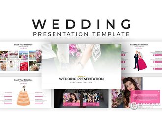 28页婚礼策划婚礼照片展示ppt模板 - 顶尖PPT