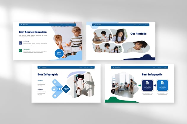 教育介绍幼儿园简报PPT模板 - 顶尖PPT