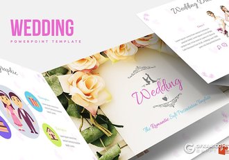 32页婚礼策划婚礼照片展示ppt模板 5种配色 - 顶尖PPT