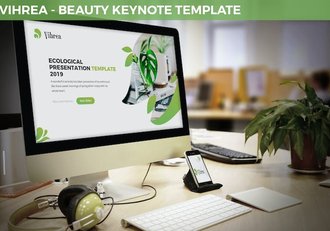 美容护肤品牌推广销售策略Keynote模板 - 顶尖PPT