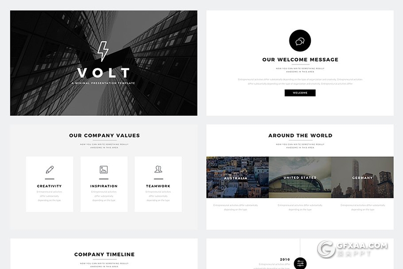 66页国外简约文艺风格keynote模板 两种尺寸规格 - 顶尖PPT