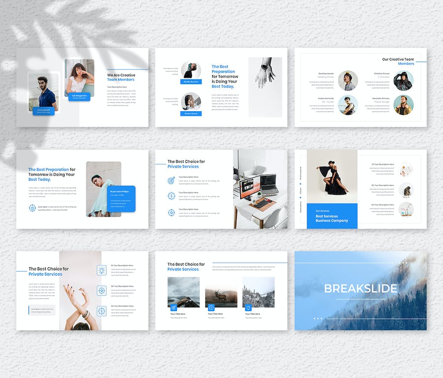 创意商务风格企业介绍展示PPT模板 - 顶尖PPT