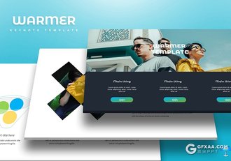 30页渐变色欧美商务多用途keynote模板 - 顶尖PPT