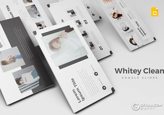 30页黑灰简约风格Google slides模板 5种主题配色 - 顶尖PPT