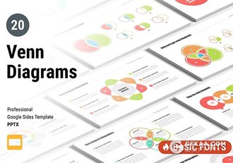20页彩色创意圆形组合商务Google slides图形素材 - 顶尖PPT
