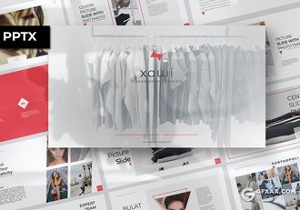 50页创意时尚服装展示ppt模板 - 顶尖PPT