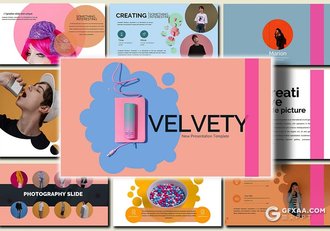 35页彩色时尚流行风格ppt模板 - 顶尖PPT