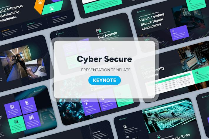 科技网络安全防护技术趋势Keynote模板 - 顶尖PPT