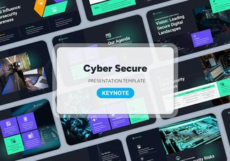 科技网络安全防护技术趋势Keynote模板 - 顶尖PPT