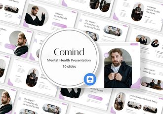 心理健康情绪管理压力疏导keynote模板 - 顶尖PPT