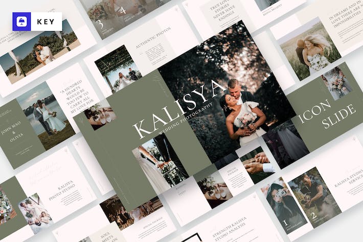 婚礼摄影服务主题演讲展示Keynote模板 - 顶尖PPT