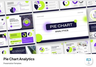 饼图分析数据展示演讲Keynote模板 - 顶尖PPT