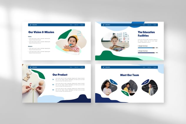 教育介绍幼儿园简报PPT模板 - 顶尖PPT