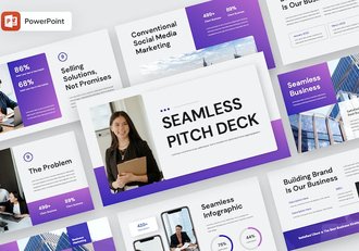 商务企业无缝运营方案PPT模板 - 顶尖PPT