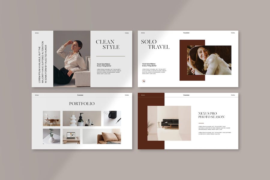 奢侈品服装秀模特写真PPT模板 - 顶尖PPT