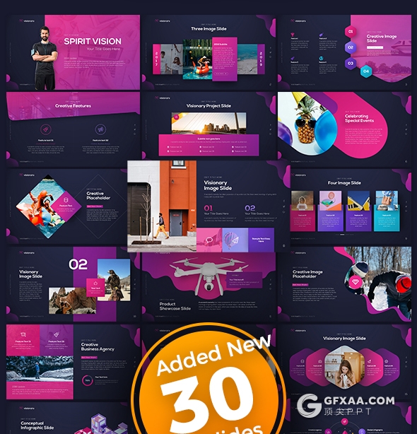 80页国外高端设计PPT模板 包含31主题配色94个预制XML配色文件 - 顶尖PPT