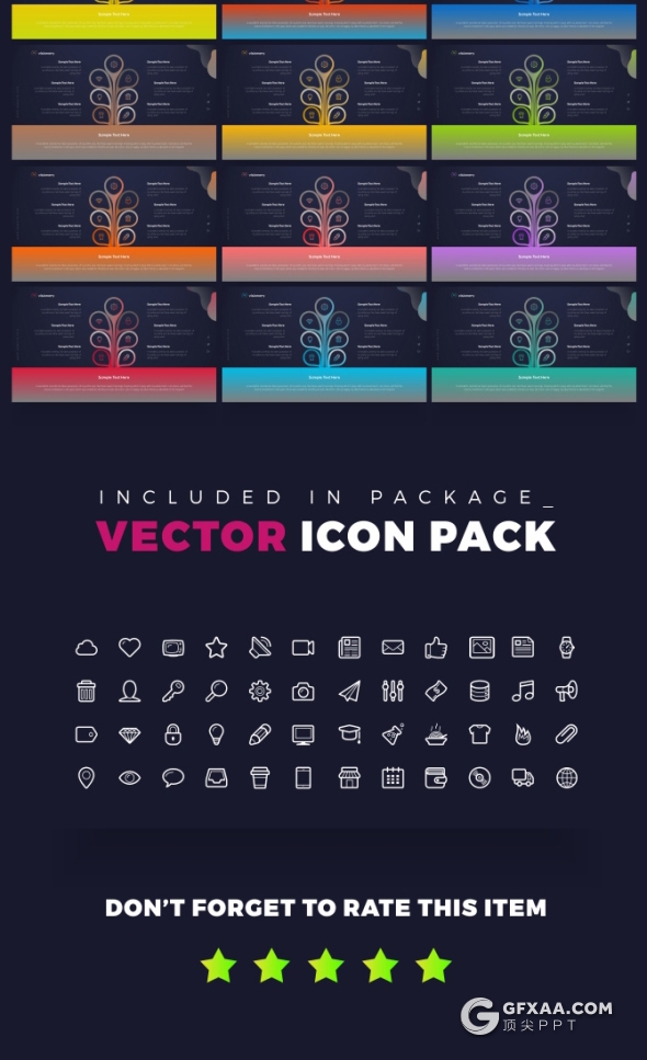 80页国外高端设计PPT模板 包含31主题配色94个预制XML配色文件 - 顶尖PPT