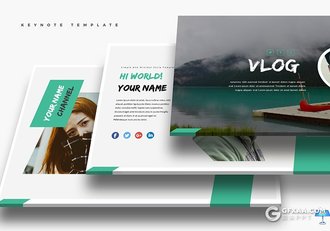 30页5种配色欧美创意商务keynote模板 - 顶尖PPT