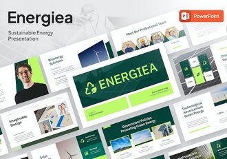 太阳能清洁能源开发方案PPT模板 - 顶尖PPT