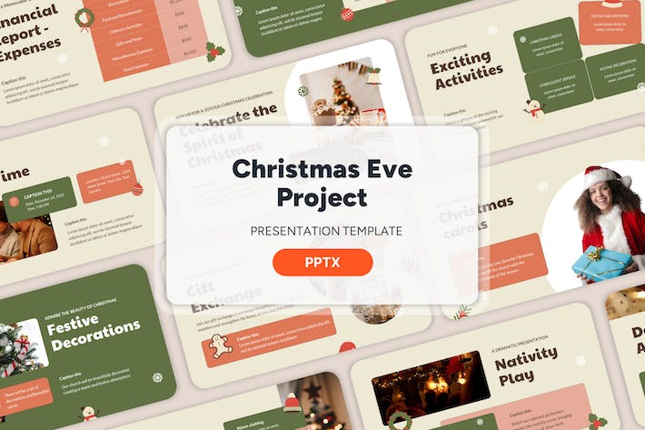 圣诞节项目活动方案PPT模板 - 顶尖PPT