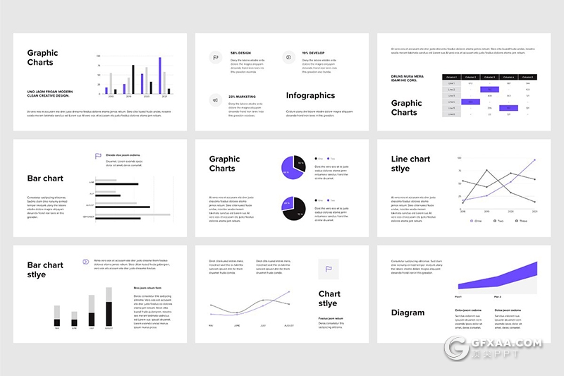 108页国外扁平化简约商务风格keynote模板 - 顶尖PPT