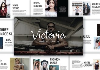 48页国外极简时尚风格keynote模板 - 顶尖PPT