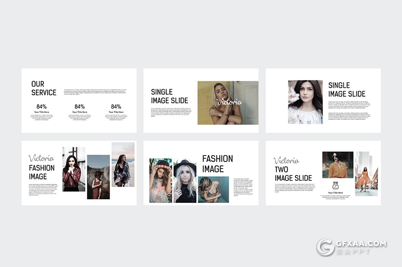 48页国外极简时尚风格PPT模板 - 顶尖PPT