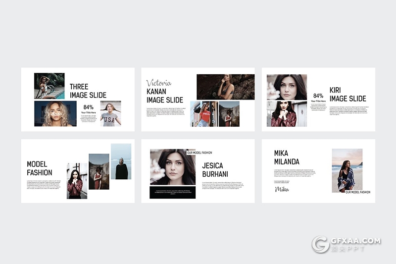 48页国外极简时尚风格PPT模板 - 顶尖PPT