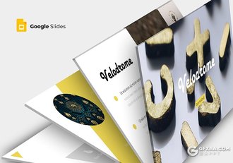 30页5种配色简约大气多用途Google slides模板 - 顶尖PPT