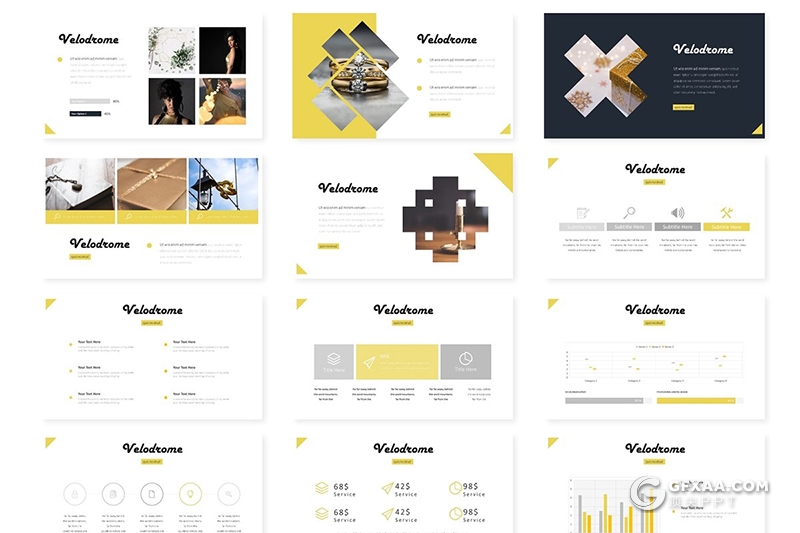30页5种配色简约大气多用途keynote模板 - 顶尖PPT