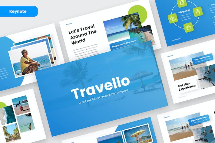 旅游代理服务讲述展示Keynote模板 - 顶尖PPT