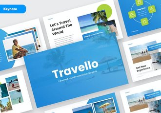 旅游代理服务讲述展示Keynote模板 - 顶尖PPT