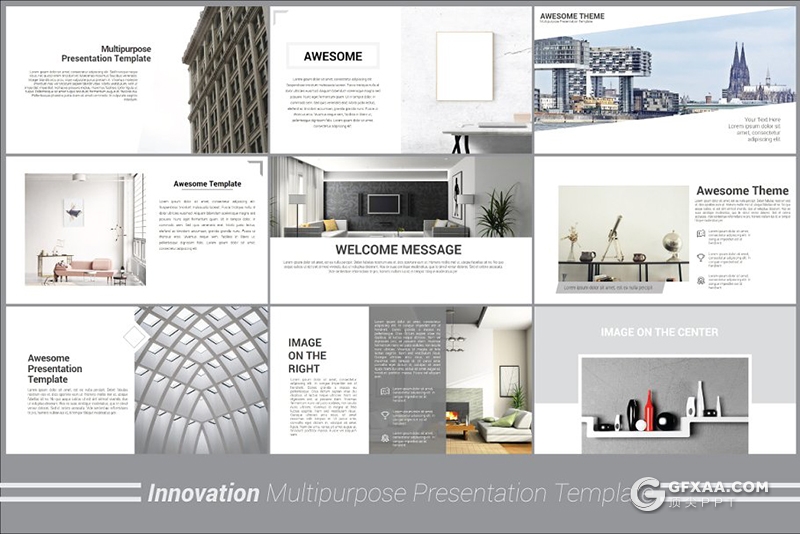 110页家装设计公司介绍展示AE模板 - 顶尖PPT