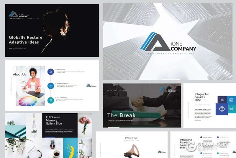 108页欧美风格简约大气商务通用PPT模板 - 顶尖PPT