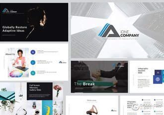 108页欧美风格简约大气商务通用PPT模板 - 顶尖PPT