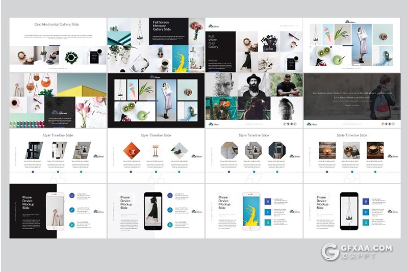 108页欧美风格简约大气商务通用PPT模板 - 顶尖PPT