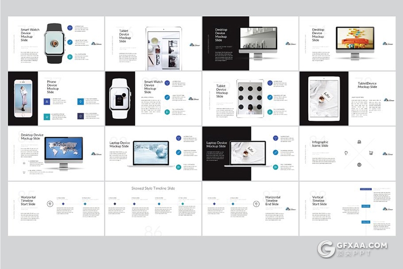 108页欧美风格简约大气商务通用PPT模板 - 顶尖PPT