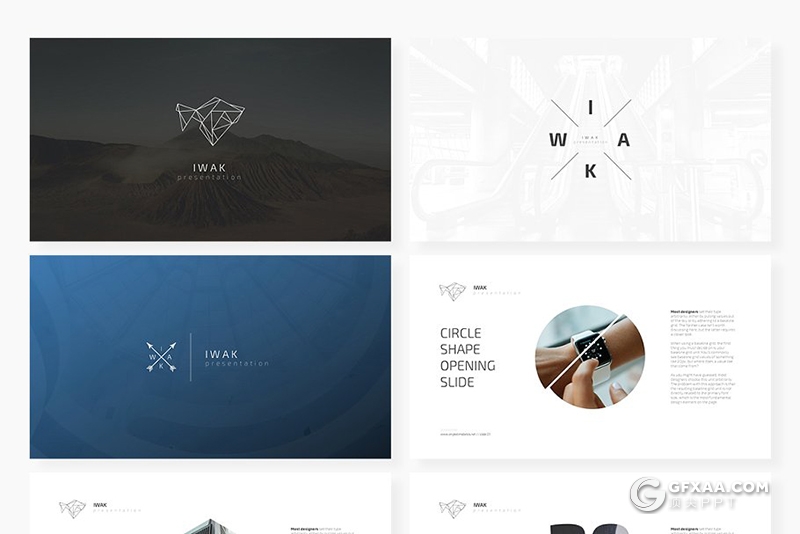 50多页简约文艺风格国外keynote模板 - 顶尖PPT