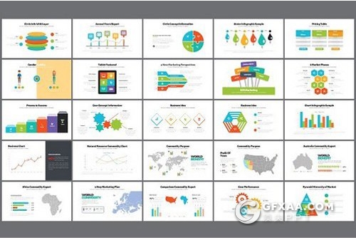 100页多种配色欧美高端商务通用PPT模板 - 顶尖PPT