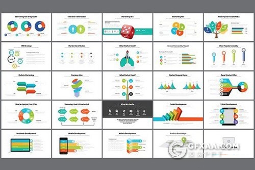 100页多种配色欧美高端商务通用PPT模板 - 顶尖PPT
