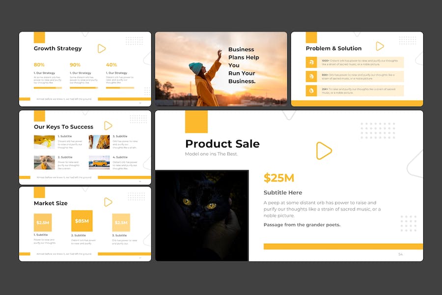 商务业务计划动画keynote模板 - 顶尖PPT