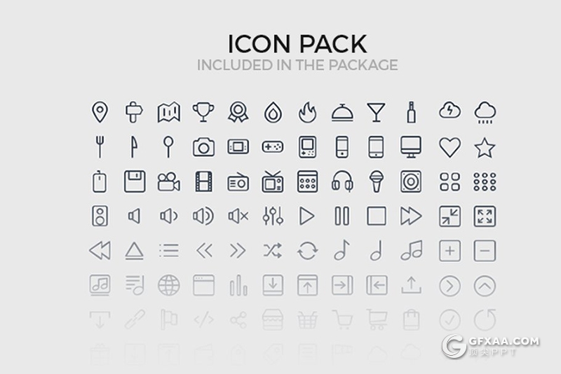 16页10种配色精美商务风格图形图标PPT模板 - 顶尖PPT